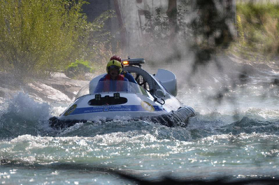 Photo of a water rescue hovercraft