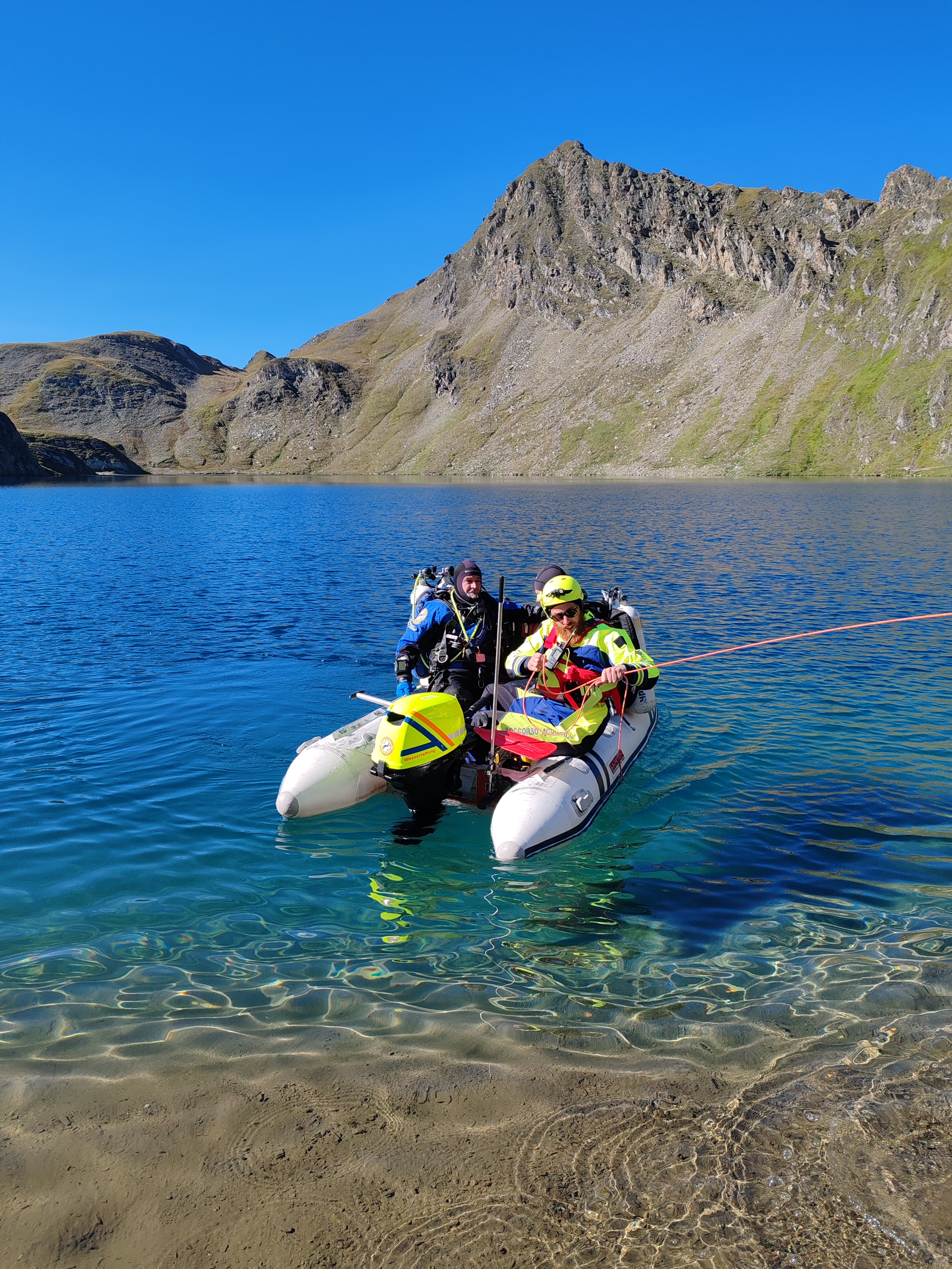 Rettungstrainining am Wildersee