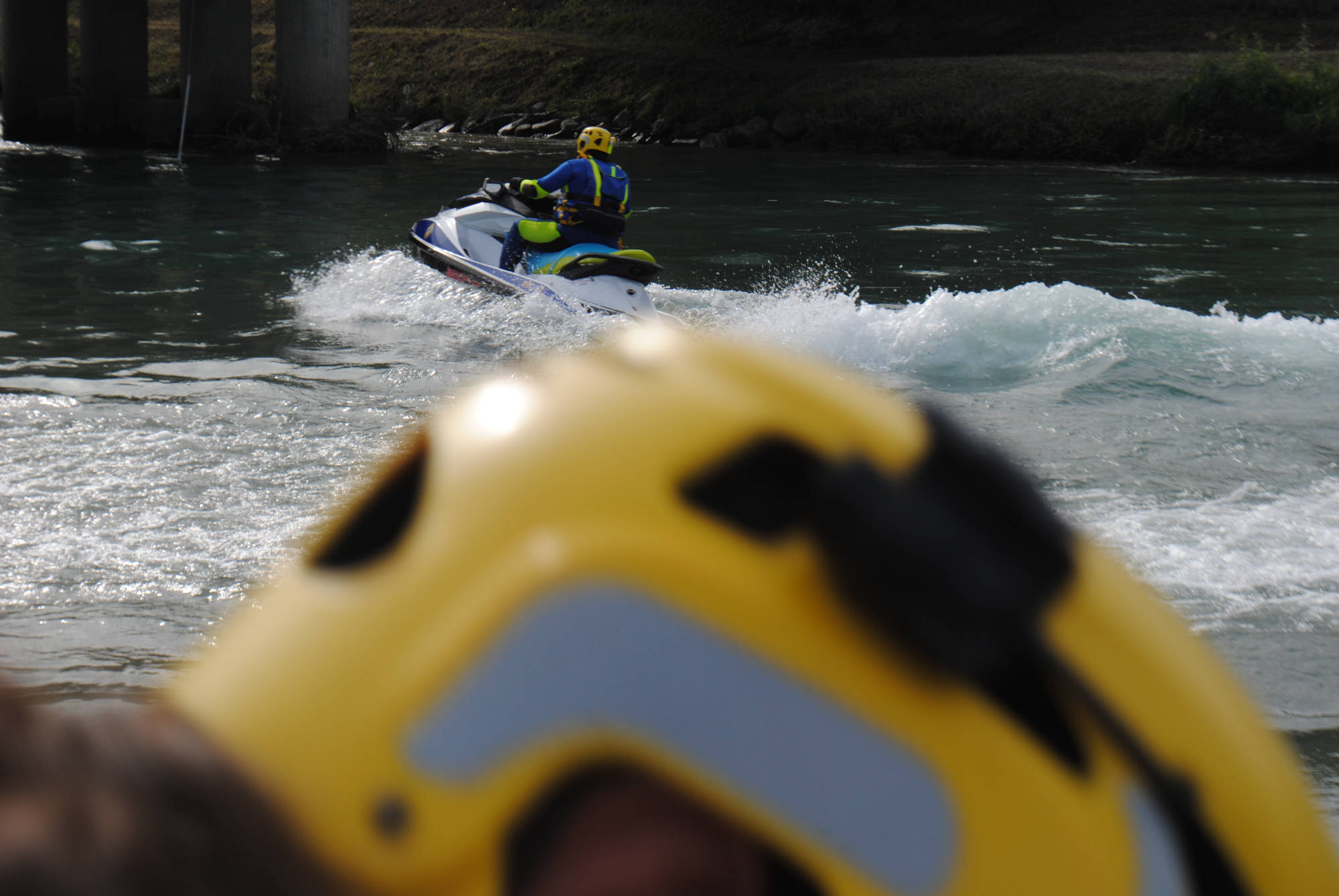 Whitewater rescue training