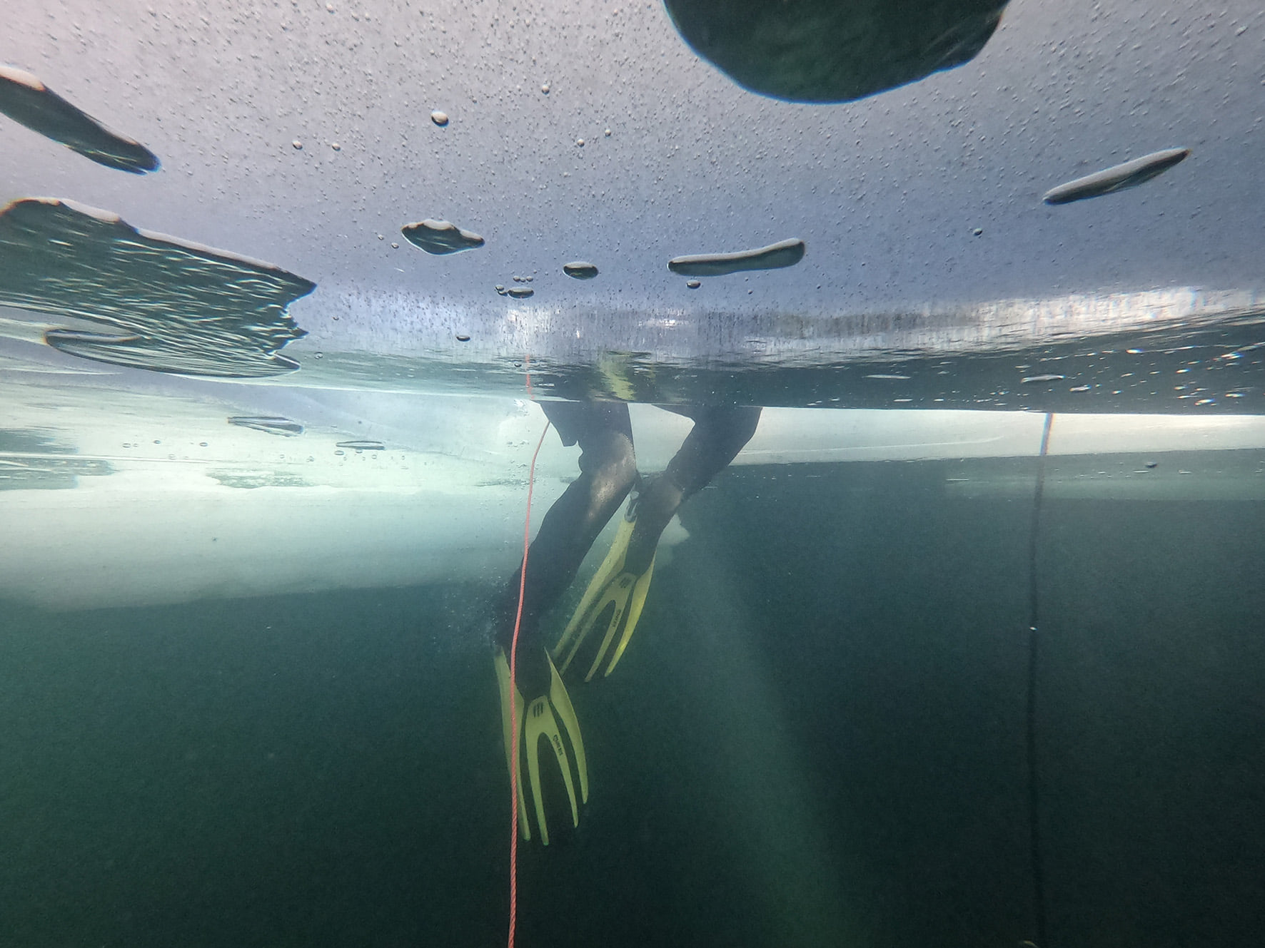 Ice diving at Durnholz