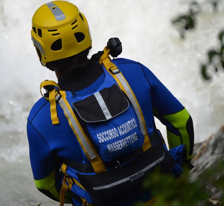 Photo of rescuer
