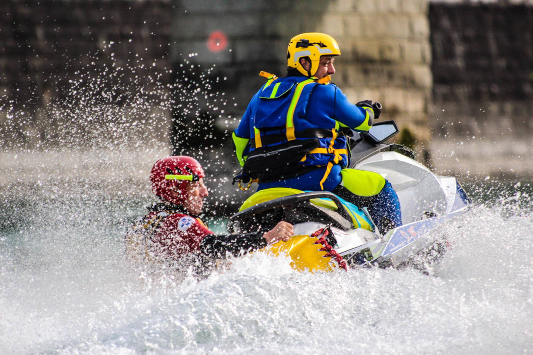 Photo of water rescue training